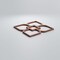 Ekena Millwork Extra Small Olivia Decorative Fretwork Wood Wall Panels, Walnut, 7 3/8"W x 7 3/8"H x 3/8"T WALW08X08X0375OLVWA - alternate 6